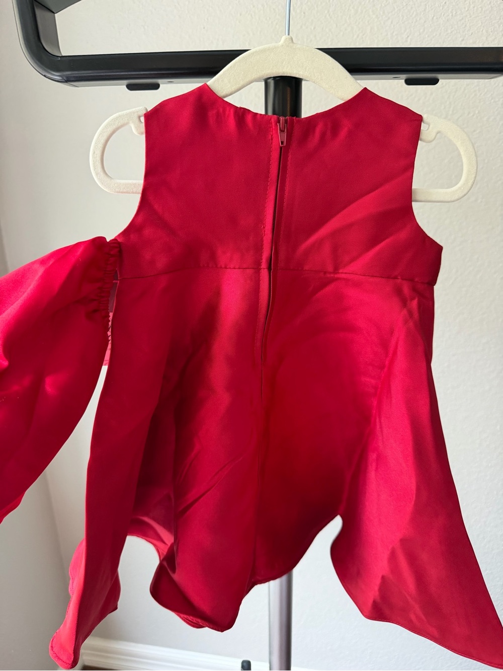 Rare Editions Red Bow-Front Formal Girls' Dress - Picture 5 of 6